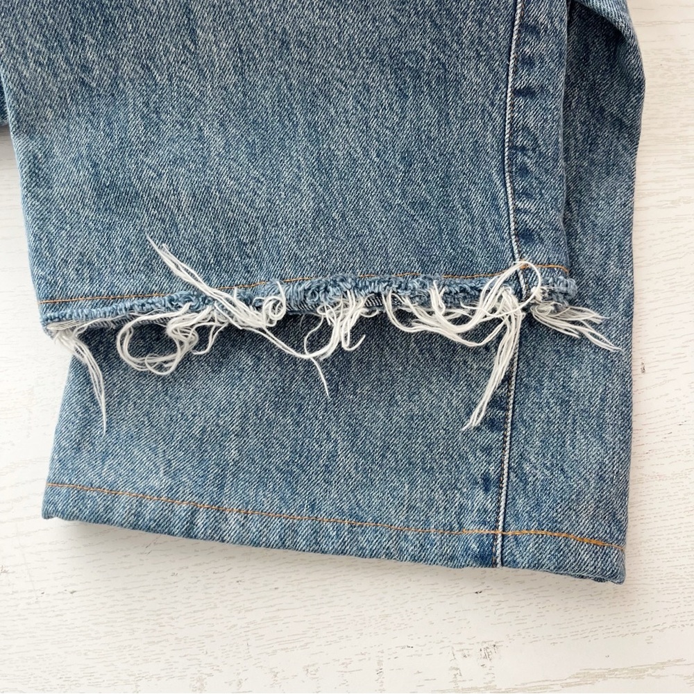 Aritzia Denim Forum The Farrah Hi-Rise Wide Jean Size 24 Into The Bleu Light - Picture 7 of 11